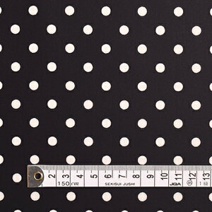 商用利用可 生地 ラミネート つや消し 水玉柄 ドット柄 ネイビー 女の子 ポルカドット・紺 ラミネート(厚み0.08mm)生地