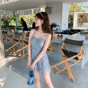 レディース水着 競泳水着 練習用 温泉ィー水着 カジュアル 2つのセット ボトム付き キャミソール かわいい セクシー ワンピース ドレス セクシー ハーフ スパッツ ダイエット 健康 胸パッド