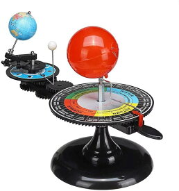 ソーラーシステムモデル 三球儀 太陽 地球 月 動く太陽系模型 物理玩具 惑星軌道 軌道模型 天体運動 教育玩具 知育おもちゃ 入学 誕生日プレゼント天体 おもちゃ