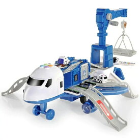 飛行機 おもちゃ おままごと 2in1 分解可能 航空機おもちゃ ミニカー 3台 ライト 音楽機能付き 子供向け 知育玩具 お誕生日 プレゼント