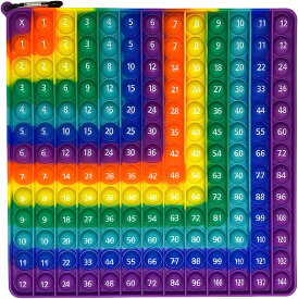 即納 プッシュポップバブル (12×12) かけ算 プッシュポップ 大きいサイズ スクイーズ おもちゃ(掛け算九九 学習玩具) ボードゲーム ストレス解消 おもちゃインテリジェンス発展 幼児知育玩具 そわそわおもちゃ 洗える可能 子供大人