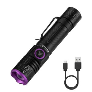 Alonefire SV85 5W O Y[ ubNCg  UV LED Cg g395nm C^USB[d AjTLXCg Ebh ybgAo XR[sI Ӓ ^ Wp dAL^ہA