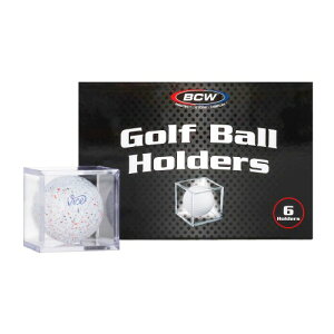 BCW Golf Ball Square - Holder & Display Case (Box of 6 Cubes)