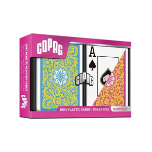 Copag 1546 Neoteric Design 100%�v���X�`�b�N �g�����v �|�[�J�[�T�C�Y �C�G���[/�s���N/�u���[ �_�u���f�b�L�Z�b�g (���M�����[�C���f�b�N�X)