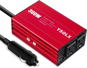YSOLX 300W Co[^[ DC 12V  AC 110v Cg J[Co[^[, VK[\Pbg,4.2AfAUSB,m[gp\Rp RZg