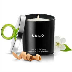 LELO Flickering Touch Massage Candle �����I�ȃ}�b�T�[�W�I�C���ɗn�����ށA���荂���L�����h���{�f�B�}�b�T�[�W�I�C���B, Snow Pear & Cedarwood