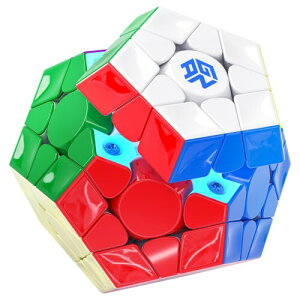 Bucubke GAN Megaminx MagLev �O���[ UV ���� ���΃L���[�u �X�e�b�J�[���X�}�W�b�N�L���[�uGAN 12�ʑ̋��Z�p�p�Y���}�W�b�N�L���[�u3D ���K�K�~���N�XM�L���[�u (�O���[�AUV Coated)
