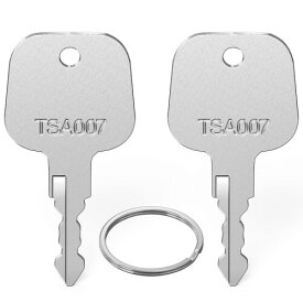 Mellbree TSA 鍵 TSA007用のロックキー 鍵 2本セット キーリング付き トラベルバッグ 荷物スーツケース鍵 マスターキー スペアキー
