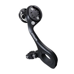 CYCLAMI M6 �t�����g�o�C�N�}�E���g Garmin�AiGPSPORT�AXOSS�ACooSpo�AMagene�ACYCPLUS �R���s���[�^�[�AGoPro�A���C�g�Ή� - ���ʒu�����\�G�N�X�e���V�����z���_�[ 25.4/31.8mm �n���h���o�[�Ή�