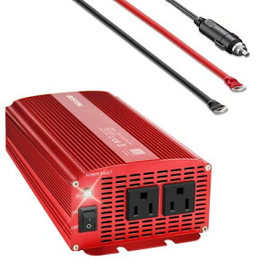 BESTEK ԍڃCo[^[ 1000W DC12VAC100Vɕϊ USB|[g2 VK[\PbgRZg ԍڗp J[Co[^[ 6̈Sی@\t LvЊQɍœK A-MRI10010-RD