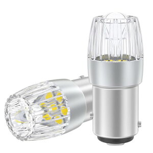 12V-24VԗpS25 LED_u zCg  BAY15D P21/5W LEDou ėp 7A2835SMD e[Cg/u[LCg gUY 6000-6500K ɐ ԌΉ Px YԑΉ i2Zbgj