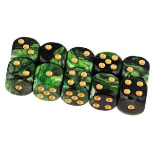 Yourandoll 10 ʑ̃_CX D6TCR 6ʃ_CX16mm Dungeons and Dragons AMTGA TRPGA DNDTCRȂǃe[uQ[p (O[ ubN)