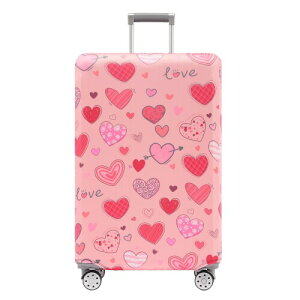 TRAVELKIN more than travel Travelkin וJo[ 􂦂 X[cP[XJo[ X[cP[XveN^[ h~ X[cP[XJo[ 18~32C`̉וɑΉ, Loving Hearts-sN, XL(29-32inch suitcase)