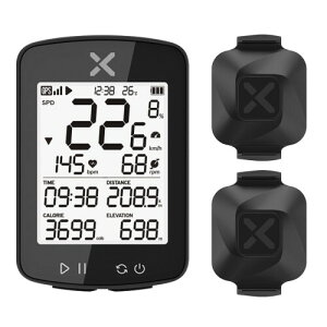 XOSS GPS �T�C�N���R���s���[�^ �X�s�[�h �P�C�f���X�Z���T�[�Z�b�g ���C�����X Bluetooth ANT+�Ή��iG+2�CVortex 2pcs�j
