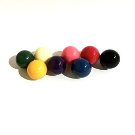 ヒューマニティ フェノール球 直径15.0mm 8色（青・紫・アイボリー・赤・ピンク・黄・黒・緑） 8個入 精密球 ボール