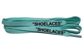 (BlackWorks) 新色 SHOELACES フラット シューレース 左右1set 8色 120cm 140cm 160cm 靴紐 靴ひも 平紐 替え紐 スニーカーカスタム (120cm, アクアブルー)