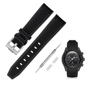 (Jumpsunfun) 20mm voh for Omega X Swatch Speedmaster MoonSwatch IKƃXEHb`pVRxg Quick Release Ht ubNEzCgXeb`