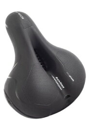 (cmy select) 自転車 サドル 衝撃吸収 超肉厚 お尻が痛くならない 通気性 防水 夜間 反射 ロードバイク クロスバイク マウンテンバイク (ブラック)