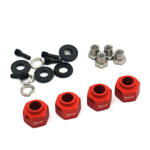 TRZX �z�C�[���Z�p�n�u �A�_�v�^�[ �R���o�C�i�[ 8mm 1/10 TRX4 RC �N���[���[�ԗp�A�N�Z�T���[ (8mm ���b�h)