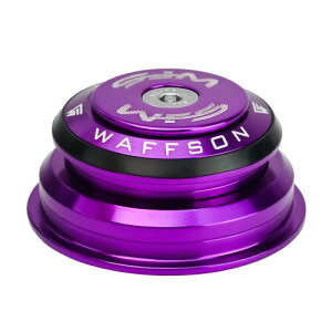 WFS HY713 1-1/8 to 1-1/2 Tapered Semi-Integrated Headset Set for Tapered Head Tubes - CNC Aluminum Alloy, Threadless, Sealed Bearings for Mountain Bike, City, Road Bikes, MTB & BMX, Purple