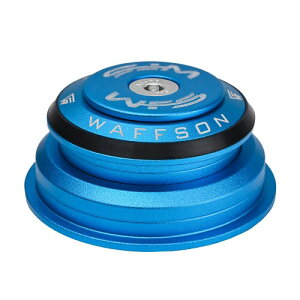 WFS HY713 1-1/8 to 1-1/2 Tapered Semi-Integrated Headset Set for Tapered Head Tubes - CNC Aluminum Alloy, Threadless, Sealed Bearings for Mountain Bike, City, Road Bikes, MTB & BMX, Blue