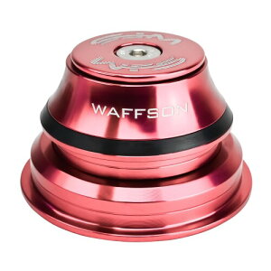 WFS HY875 1-1/8 to 1-1/2 Tapered Semi-Integrated Headset Set for Tapered Head Tubes - CNC Aluminum Alloy, Threadless, Sealed Bearings for Mountain Bike, City, Road Bikes, MTB & BMX, Rose Gold