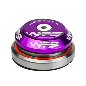 WFS HY638 1-1/8 to 1-1/2 Tapered Integrated Headset Set for Tapered Head Tubes - CNC Aluminum Alloy, Threadless, Sealed Bearings for Mountain Bike, City, Road Bikes, MTB & BMX, Purple