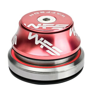 WFS HY877 1-1/8 to 1-1/2 Tapered Integrated Headset Set for Tapered Head Tubes - CNC Aluminum Alloy, Threadless, Sealed Bearings for Mountain Bike, City, Road Bikes, MTB & BMX, Rose Gold