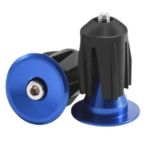 TRIWONDER �o�[�G���h�L���b�v ���]�� �o�C�N �o�[�G���h�v���O �n���h�� �O���b�v�G���h ���[�h�o�C�N ����~�� �A���~���� �y�� �ϋv�� 1�y�A Bar End Plugs (01 �u���[, 23.3mm)