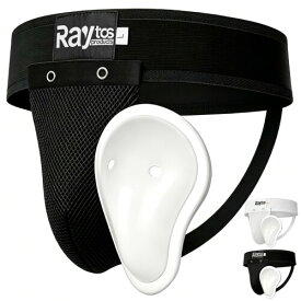 Raytos ファールカップ 格闘技 金的ガード ボクシング 空手 キックボクシング MMA 総合格闘技 野球 大人/子供兼用 取り外し可能 衝撃吸収 ファウルカップ S/M/Lサイズあり (黒, L)