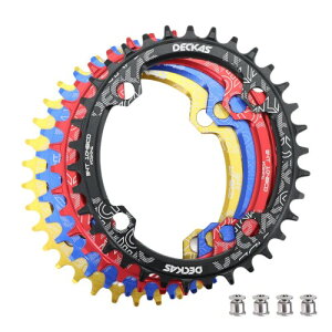 DJC�o�C�N�`�F�[�������O104mmBCD���E���h/�I�[�o��MTB104BCD7/8/9/10/11/12�X�s�[�h�i���[���C�h�g�D�[�X�A���~�j�E��7075���y��30T 32T 34T 36T 38T 40 42 DH XC�g���C���t�@�b�g�o�C�Nebike (5# �� �ȉ~�`,