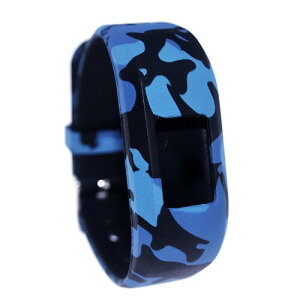 RuenTech Bands for Garmin Vivofit jr.2,Adjustable Wristbands with Secure Watch-Style Clasp Strap Compatible with Garmin Vivofit jr 2 and Vivofit jr(for Kids) (Camo Blue)