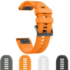 (Aoouik) GARMIN�p�K�[�~�� fenix5/ fenix5 plus/ Forerunner935/ Forerunner 945/ Approach S60/ Quatix 5 �x���g �o���h 22mm �V���R���� 4�F (�I�����W)