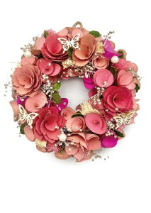 �m 2026�N mamawreath D �n�t�����[���[�X �M�t�g ���[�X ���֗p �v���[���g �i���̈Ӗ� M�T�C�Y:26cm(���a)×6cm(����) (�s���N(XS-213MX))