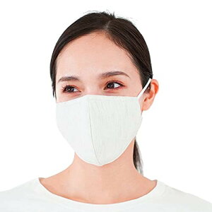 SEK認証 抗ウイルス素材使用 日本製 ファブリックケアマスク(オーガニックコットンタイプ M-L ナチュラル) 肌側シルク100% 洗える 花粉除去率96% H12-0020_NTL-ML
