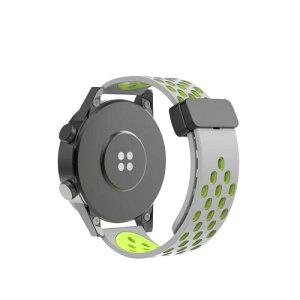 (YSuqiBB) ���v�o���h20mm 22mm ���E���ʋC�}�O�l�b�g�V���R���o���h�h���_����K�H��s�v�ȒP�����قƂ�ǂ̃X�}�[�g�E�H�b�`�ɓK�p�r���v�x���g (22mm, (2)�O���[+�C�G���[)
