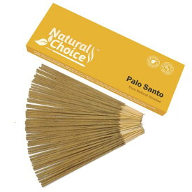 Natural Choice Incense Sticks 100 Grams, Low Smoke Traditional Incense Sticks Made from Scratch, Never Dipped (PALO Santo, Single Pack)