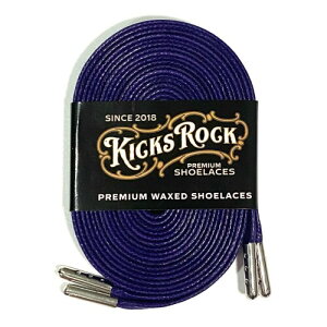 (KICKSROCK) PREMIUM WAXED SHOELACES (160cm, COURT PURPLE)