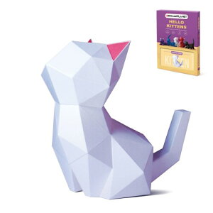 ORIGAMIPLANET ���̐܂莆�N���t�g�L�b�g-Moonlit Kitten�C�L�̎����� �Ƃ̑����A�[�g�s�[�X���̏���, 3D �y�[�p�[�A�[�g ����C���e���A�G�݁C�J�b�g�ς�DIY�H��Z�b�g ���S�Ҍ��� , 14�Έȏ�
