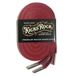 (KICKSROCK) PREMIUM WAXED SHOELACES (160cm, RED)