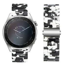 SEUER 時計バンド 樹脂交換ベルト 20mm クイックリリース 腕時計 ストラップ 軽量 防汗性 ステンレス鋼 展開クラスプ 装着簡単 全23色 (ビスポーク色 黒と白 20mm)