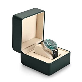 Oirlv 腕時計ケース ウォッチケース PUレザー 1本用 ミニ 携帯用 時計収納ケース 旅行 出張 プレゼントなどに適当 ギフトケース H12803 (グリーン)