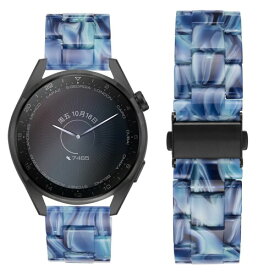 SEUER 時計ベルト 樹脂バンド 20mm クイックリリース 腕時計 ストラップ 交換 軽量 防汗性 ステンレス鋼 展開クラスプ 装着簡単 全23色 (オーロラブルー 20mm ピンクグリーン)