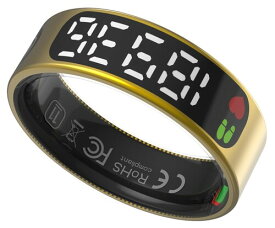 スマートリング メンズ スマート指輪 健康指輪 Bluetoothリング 体調管理 H-R/SP-O2飽和度/睡眠データ検測 活動量計 歩数計 ジェスチャーコントロール リモートカメラ/tiktok操作 ワイヤレス充