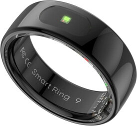 HPLSZCNスマートタッチリング、Bluetooth機能、スマートスポーツフィットネス。残りの追跡、あなたの排他的なスマートバトラー ios/Android/CK (黒, 8)