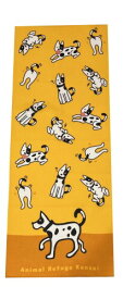 ANIMAL REFUGE KANSAI ARK オリジナルガーゼ手ぬぐい Tenugui (hand-towel) (犬)