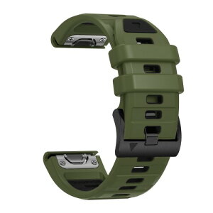 (SQHYWJ) 22mm 26mm ��F�V���R���E�H�b�`�o���h �ւ��x���g �͂ɓK�� GARMIN(�K�[�~��) Fenix 8 / Fenix 7X / Fenix 6X / Fenix 5X /Fenix 7/6/5 �p ���� �x���g �N�C�b�N�����[�X�u�����t��(�A�[�~�[�O���[