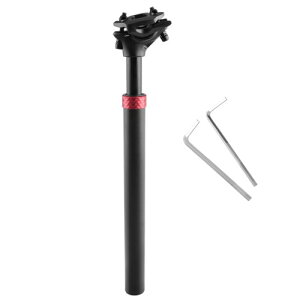 TRIWONDER �V�[�g�|�X�g �V���b�N�A�u�\�[�o�[ �T�X�y���V���� �}�E���e���o�C�N 27.2mm 28.6mm 30.4mm 30.9mm 31.6mm 350mm ���]�� �i�u���b�N, 28.6x350mm�i27.2�V�[�g�|�X�g + 28.6�V���j�j