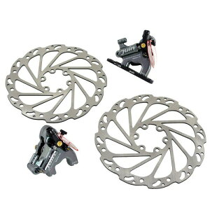 JUIN TECH F1 Hydraulic Flat mount Road CX Disc Brake set 160mm with Rotor,Gray, JT1907