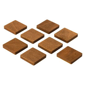 Wood You Buy 冷蔵庫マグネット、オフィスマグネット、四角冷蔵庫マグネット、天然でエコな木製マグネット。茶色・サイズ